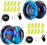 2 YOYO balls together - C130-C130 black blue + C130 black blue pink - more value