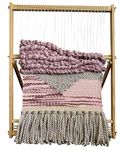 Pastel Plums Weaving Loom Kit for Adults - Tapestry Loom - Large Tapestry Loom Weaving - Adjustable Complete Kit - On Table Loom - 23.4x18.5" Multi-Craft Weave Kit