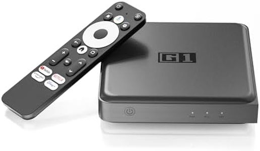Kinhank G1 Android 14.0 TV Boxes - 4K Smart TV Box Compatible with Google and Netflix Certified, 4GB+32GB Android Box Support WiFi 6 BT 5.0,AV1,Compatible Dolby Vision·Digital+,HDR10+,Voice Assistant