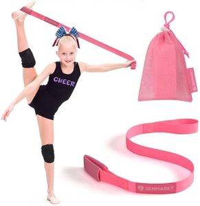 Stretching Strap for Cheer – Flexibility Stunt Strap for Cheerleaders – Durable Cheer Stretching Bands for Improved Flexibility, Range of Motion – Essential Cheer Accessories (Pink)