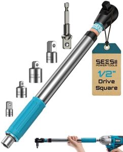 Seesii 1/2" Offset Extension Wrench, Impact Ready Socket Wrench Extender