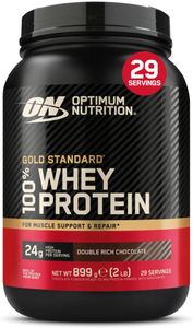 Optimum Nutrition Gold Standard Whey Protein, Double Rich Chocolate, 899g