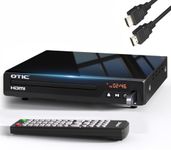 All Region HDMI DVD Player for TV, Multi Formats & Metal Housing, Compact CD Player with USB Port/Dolby Digital Sound for Smart TV, Elderly, Home Stereo System, Included HDMI Cable & Remote
