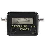 Satellite Signal Finder, Lightweight 950 to 2150 MHZ Sensitive Satellite Finder Signal Strength Meter Black, with Digital Screen, for Directv