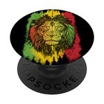 Rasta Jamaican Lion Gift for Rastafari & Reggae music fans PopSockets PopGrip: Swappable Grip for Phones & Tablets