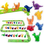 Skoolzy Dinosaur Alphabet Puzzle Track - Educational Toy for Kids Ages 3-5 - ABC Learning Game