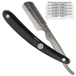 Parker SRB Straight Edge Barber Razor and 5 Shark Stainless Blades