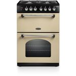 Rangemaster Classic CLA60DFFCR/C 60cm Dual Fuel Cooker, Double Oven, A Rated - Cream