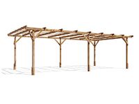 Dunster House Wooden Pergola 6 x 3 Metres Garden Plant Frame Kit Utopia