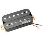 Wilkinson WOHHB Ceramic Overwound Open Style Humbucker Bridge Pickup for Electric Guitar, Black