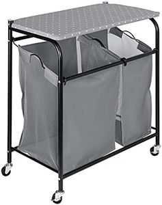 Honey-Can-Do Uneven Sorter w/Ironing Board SRT-09451 Grey, 60 lbs