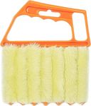 Sajani Blind Cleaner Duster Tool, 7 Finger Dusting Cleaner Tool for Window, Hand Held Cleaner Tool for Air Conditioner Wood Blinds Dust Dirt (Pack of 1) (Window Brush)