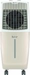 Havells Kalt 24L Personal Air Cooler for home | Powerful Air Delivery | Low Noise, Knob Panel | Everlast Pump | 4 Way Air Deflection | High Density Honeycomb Pads | Heavy Duty (White/Champagne Gold)