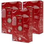 RISO MITTINO Organic Carnaroli Rice For Risotto 6.6 lbs total | 3 Pack | Imported from Piemonte Italy | Brava Giulia Choice Selection | Vacuum Packed Premium Italian | 35.5 oz packs (1 kg)