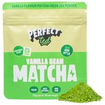 PerfectTed Vanilla Bean Matcha Latte Powder (75g) | Ceremonial Grade Matcha | Vegan | 100% Natural