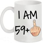 Funny 60th Birthday Gift idea, 11 oz Coffee Mug for Men and Women Turning 60 Years Old as a Joke Birthday Celebration Cup, Dishwasher and Microwave friendly. Best Gift for Mum, dad, Teacher or anyone