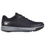 Skechers Men's Elite 5 Arch Fit Waterproof Golf Shoe Sneaker, Black/Gray Spiked, 9 Wide