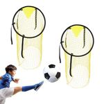 Top Bins Football Targets - Set of 2 Soccer Goal Nets for Precision Training - 45cm Football Goals Football Targets for Accurate Shots - Ideal Football Practice Equipment