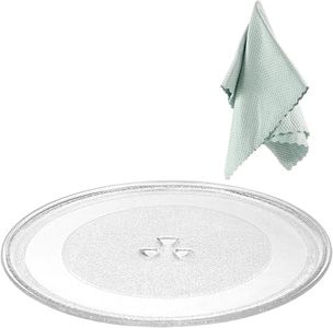 12" Microwave Glass Turntable Plate Replacement for Whirlpool Microwave Glass Plate - Replace Microwave Glass Tray # W11367904 W10337247 AP6892124