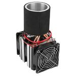 Oumefar 12V Semiconductor Refrigeration Single Peltier Cooler Module Thermoelectric Cooler Dual Fan Cooling Thermoelectric Cooler for Mini Conditioner Fridge