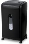 Low Noise 48dB Paper Shredder for Home, 10-Sheet Micro Cut, P-5 High Security, CD/Credit Card Shredder, 7.9 Gallons Wastebasket, Black