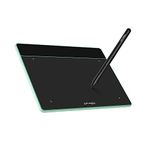 XP-PEN Deco Fun S 8192 Levels Passive Stylus Graphic Tablet with 60° Tilt, 6 x 4 Inch Drawing Tablet for Remote Learning or Playing OSU – Green Apple