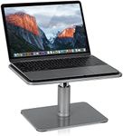Mount-It! Adjustable Height Laptop Stand for MacBook Pro, Ergonomic Desk Riser for 11-15 Inch Laptops and 24-32 Inch Monitors