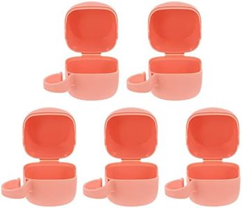 Kisangel Soother Holder Case 5pcs Pacifier Case Pacifier Holder Case Plastic Pacifier Clip Binky Holder Case Pacifier Box Pacifier Accessories for Home Travel Outdoor Baby Bib Baby Soothers