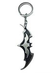 SmallAll Silver Batman Classic Logo Keyring & Keychain