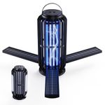 CXRUY Mosquito Zapper, Solar Powered Bug Zapper with LED Light, Cordless Zapper for Patio, Camping, Outdoor, Indoor