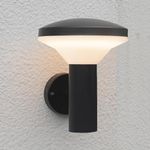 NBHANYUAN Lighting® Outside Lights Mains Powered LED Outdoor Wall Light Fixture Black Paint Finish SUS304 Stainless Steel Exterior Light IP44 Weatherproof 3000K Warm White for Porch 1000LM