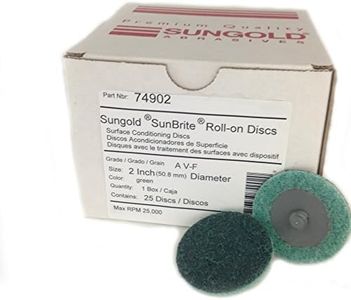 Sungold Abrasives 74902 Non Woven Surface Conditioning R-Type Quick Change Disc, 2-Inch, Green (25/box)