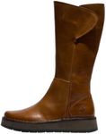 Fly London Women's RHEA042FLY Knee High Boot, MID. Brown, 6 UK