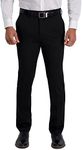 Kenneth Cole Reaction Men's Slim Fit Heather Dress Pant, Black, 36W x 32L