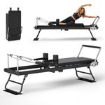 WNPANE Foldable Pilates Reformer for Home Use – Compact Home Pilates Machine with Adjustable Resistance Bands, Full Body Workout Equipment for Core Strength, Flexibility & Balance Training.