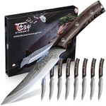 SYOKAMI Steak Knives Set of 8, 4.8 