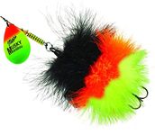 Musky Marabou/hot firetiger-Black/or/Chart