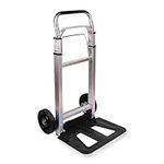 ASAB Heavy Duty Sack Truck Folding Trolley with Wheels 100kg Load Capacity Sturdy Steel Construction Sack Barrow with 2 Wheels Adjustable Handle Easy to Carry Hand Truck for Office Indoor Outdoor Use