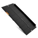 gardhom Wheelchair Ramp, 2ft - 7ft Aluminum Folding Ramps for Wheelchairs Non-Slip Ramps for Mobility Scooters, Steps, Stairs, Doorways, Threshold, 362kg Capacity