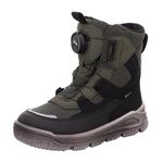 Superfit Mars Warm gefütterte Gore-Tex Snow Boot, Black Green 0000, 0 UK