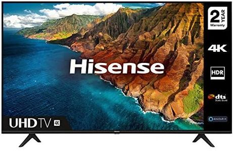 HISENSE 50AE7000FTUK 50-inch 4K UHD HDR Smart TV with Freeview play, and Alexa Built-in (2020 series) [Amazon Exclusive], Black