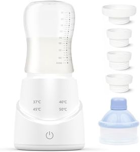 ADVWIN Baby Bottle Warmer, Portable Bottle Warmer for Travel, Milk Warmer for Baby USB Rechargeable, w/ 4 Apapters