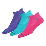 BAMBOS Eco Touch Women's Bamboo Ankle Sports Socks for Running & Gym, Pack of 3, Multicolor, Free Size