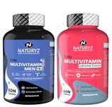 NATURYZ Daily Multivitamin Men 18+ & Extreme Energy with Highest 60 Nutrients (Vitamins Minerals with Omega 3), 11 Performance Blends for Immunity Muscle growth Strength for men & women