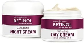 Retinol Anti-Aging, Vitamin Enriched Night Cream & Day Cream - Your 24 HOUR skincare duo that works day and night to give you younger-looking skin, 1 Ounce Each