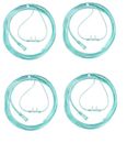 CROSSMED O2 Nasal Soft Tube For Concentrator Or Cylinder With Adjustable Oxygen Concentration - Adult | Pack Of 4 Size 2 Meter