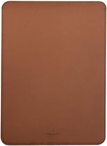 Comfyable Laptop Sleeve 13 Inch Precisely Compatible with MacBook Pro M2 2022 M1 2020-2016 & Mac Air M3 2024 M2 2022 M1 2020, Not Fit Old Versioned MBA/MBP, Faux Leather Cover Case, Brown