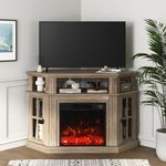 YESHOMY Corner Fireplace TV Stand f
