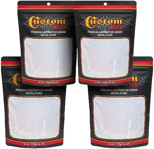 Custom Shop - Silver to Rainbow- 4 Ounces of Holographic Standard Metal Flake .015" 375 Micron Size - Premium Automotive Grade Flake, UV, Fade Solvent Resistant - Epoxy Resin Metallic Glitter