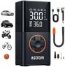 AstroAI L7 Tire Inflator Portable Air Compressor,150 PSI Cordless Mini Air Bike Auto Shut-Off Pump with Digital Display Pressure Gauge, Fast Inflation & LED Light for Car Tires,Motorcycles,Bikes,Balls